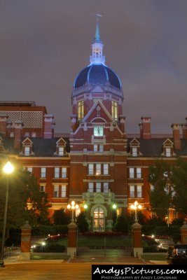 John Hopkins Hospital at Night