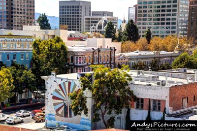 1968 Olympic Black Power mural in San Jose