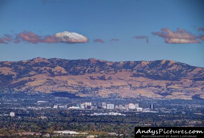Downtown San Jose as seen from Mountain Winery
