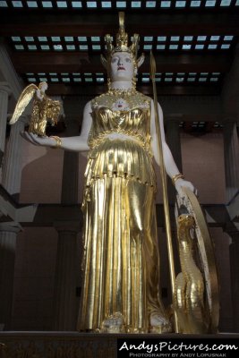 Nashville's Parthenon - statue of Athena