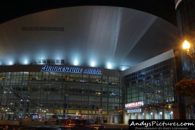 Bridgestone Arena at Night