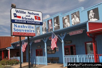 Willie Nelson & Friends Museum next to the Dukes of Hazzard Museum