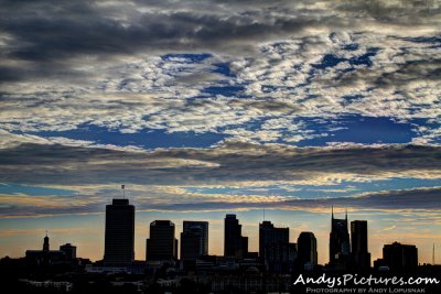 Silhouette of downtown Nashville