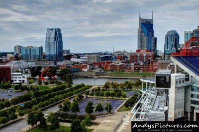 Downtown Nashville from LP Field