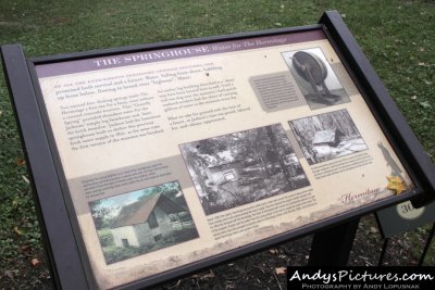 Hermitage sign: The Springhouse