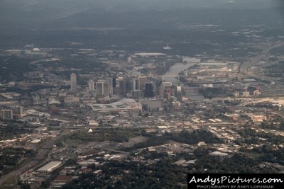 Aerial of Nashville, TN