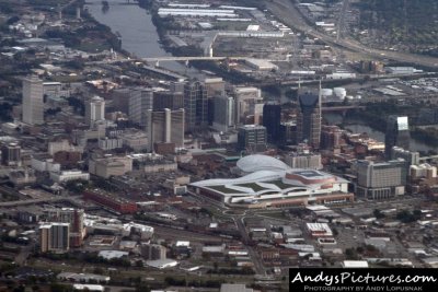 Aerial of Nashville, TN