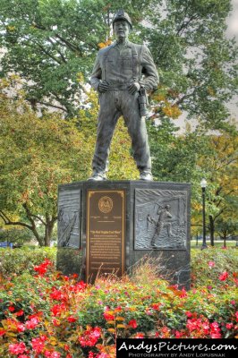 West Virginia Coal Miners statue near the West Virginia State Capitol
