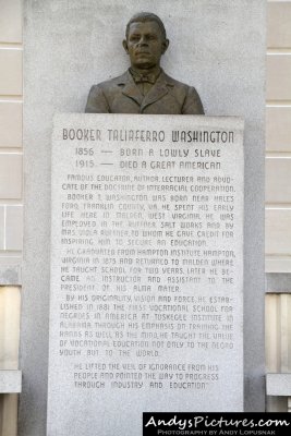Booke T. Washington memorial near the West Virginia State Capitol
