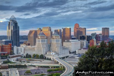 Downtown Cincinnati from Mount Adams
