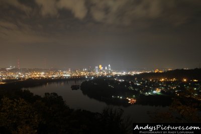 Downtown Cincinnati from Mount Echo Park at Night