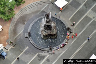 Tyler Davidson Fountain from the Carew Tower Observation deck