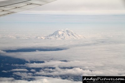 Aerial of Mount Rainier