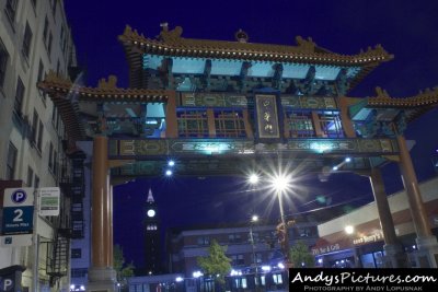 Seattle's Chinatown Gate at Night