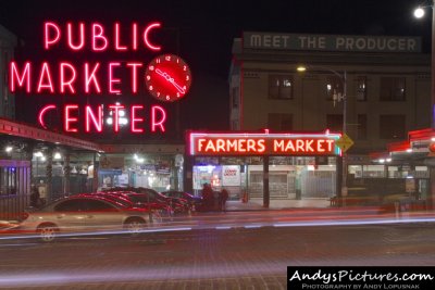 Pike Place Market at Night