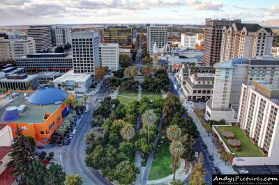 San Jose from 26th floor of the San Jose Marriott