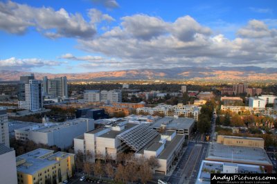 San Jose from 26th floor of the San Jose Marriott