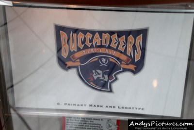 Steps of the 1997 Bucs logo redesign