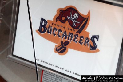 Steps of the 1997 Bucs logo redesign