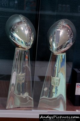 Miami Dolphins Super Bowl trophies