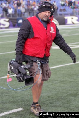 CBS Sports camera operator John Bruno