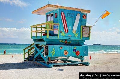 Miami Beach lifeguard tower