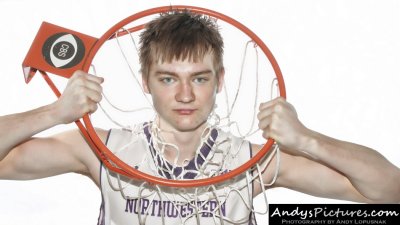 Northwestern Wildcats forward Kale Abrahamson