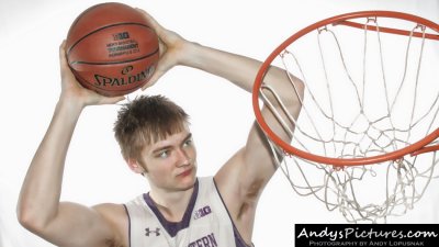 Northwestern Wildcats forward Kale Abrahamson