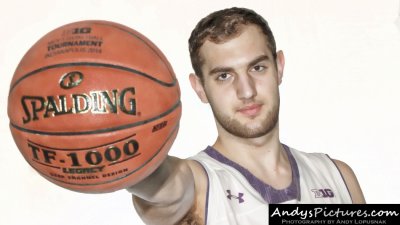 Northwestern Wildcats center Alex Olah