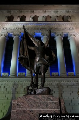 Indiana World War Memorial at Night