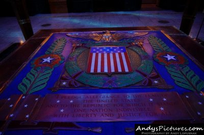 Shrine Room inside the Indiana World War Memorial