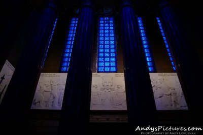 Shrine Room inside the Indiana World War Memorial