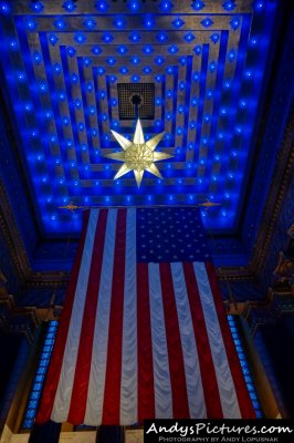 Shrine Room inside the Indiana World War Memorial