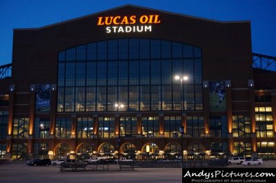Lucas Oil Stadium at Night
