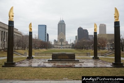 Cenotaph Square and downtown Indianapolis