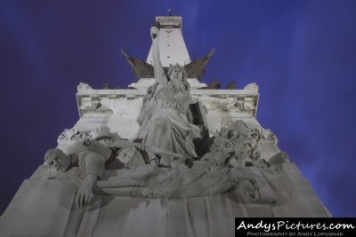 Indiana State Soldiers and Sailors Monument at Night