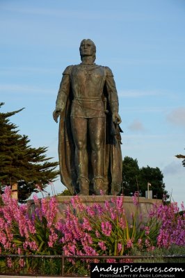 Christopher Columbus statue at Coit Tower