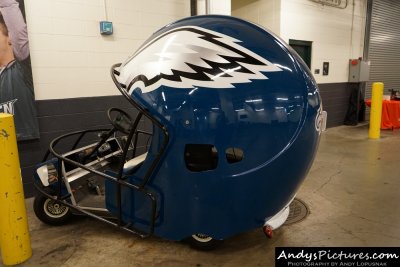 Philadelphia Eagles helmet golf cart