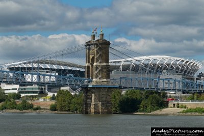 Roebling Suspension Bridge & Paul Brown Stadium