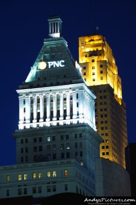 PNC Tower & Carew Tower at Night