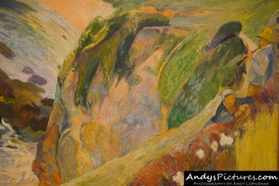 The Flageolet Player on the Cliff by Paul Gauguin