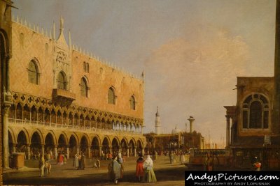 View of the Piazetta San Marco Looking South by Canaletto