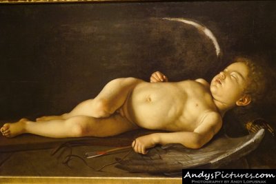 Sleeping Cupid by Michelangelo Merisi da Caravaggio