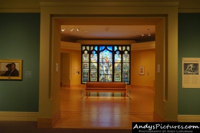 Angel of the Resurrection Illuminated by Tiffany Studios
