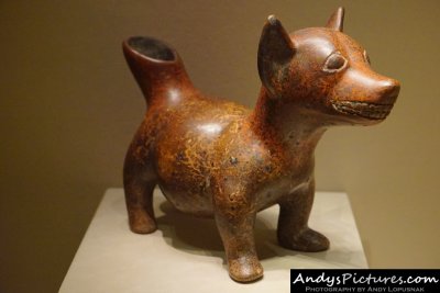 Vessel in the form of a dog (250 BCE-250 CE)
