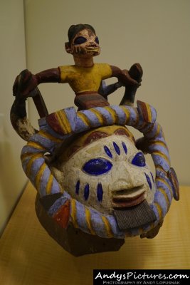 Cap mask for Gelede masquerade by the Yoruba people