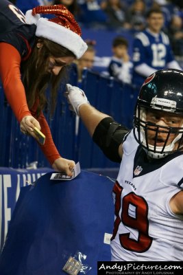 Houston Texans DE JJ Watt and superfan