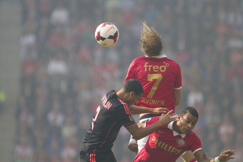 Ricardo van Rhijn, Ola Toivonen and Memphis Depay