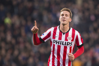 Luuk de Jong with his first goal of the game