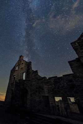 Milky Way Over the Castle